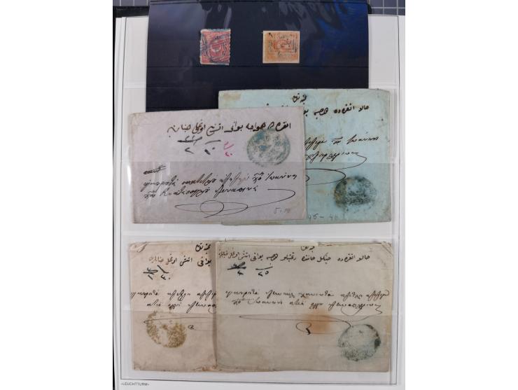 1840/1918, "ALL ARABIC CANCELLATIONS COLLECTION" on old selfmade album pages according to Brandt &amp; Ceylan Types, starting