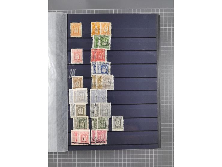 GREEK OCCUPATIONS &amp; LOCALS: 1859/1942 (ca.), mint never hinged/unused and used collection with 24 covers, many duplicates