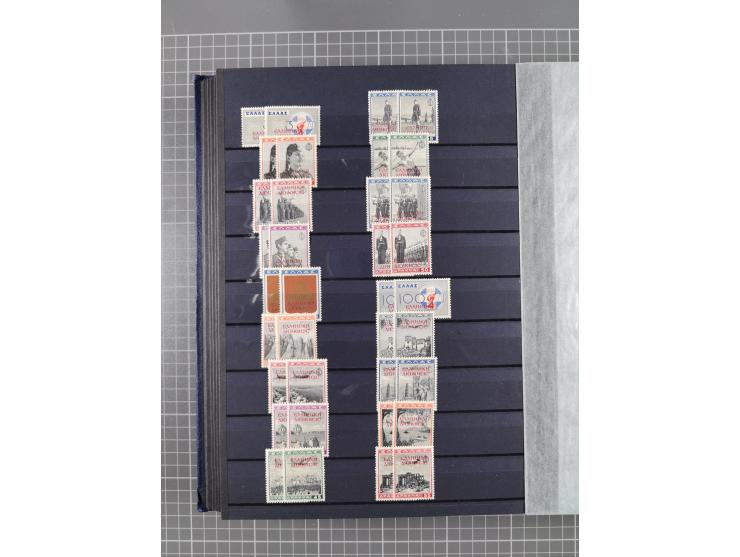 GREEK OCCUPATIONS &amp; LOCALS: 1859/1942 (ca.), mint never hinged/unused and used collection with 24 covers, many duplicates