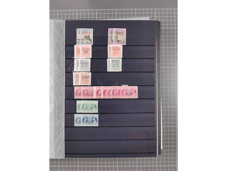 GREEK OCCUPATIONS &amp; LOCALS: 1859/1942 (ca.), mint never hinged/unused and used collection with 24 covers, many duplicates