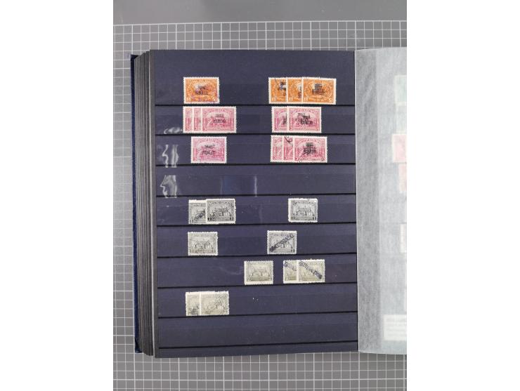 GREEK OCCUPATIONS &amp; LOCALS: 1859/1942 (ca.), mint never hinged/unused and used collection with 24 covers, many duplicates