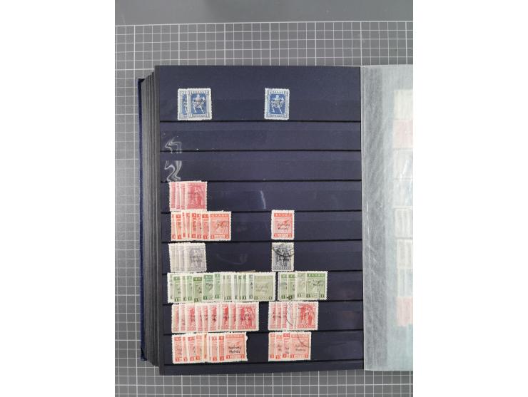 GREEK OCCUPATIONS &amp; LOCALS: 1859/1942 (ca.), mint never hinged/unused and used collection with 24 covers, many duplicates