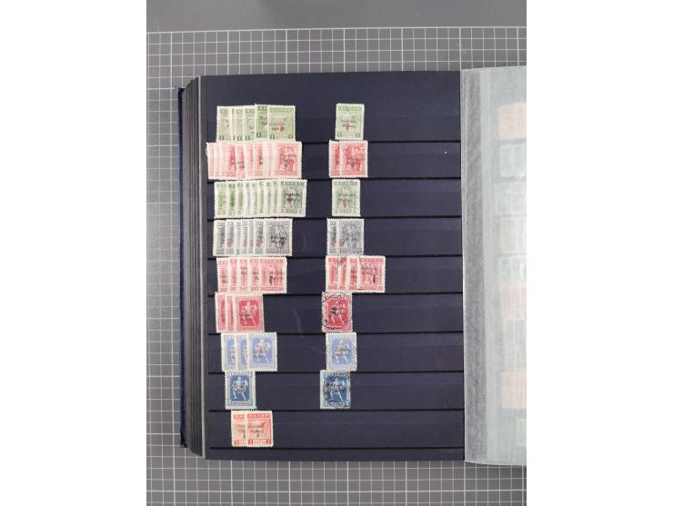 GREEK OCCUPATIONS &amp; LOCALS: 1859/1942 (ca.), mint never hinged/unused and used collection with 24 covers, many duplicates