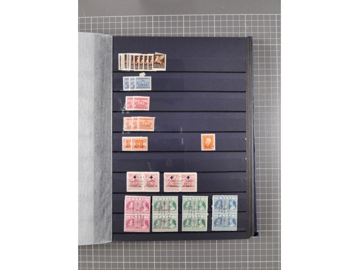 GREEK OCCUPATIONS &amp; LOCALS: 1859/1942 (ca.), mint never hinged/unused and used collection with 24 covers, many duplicates