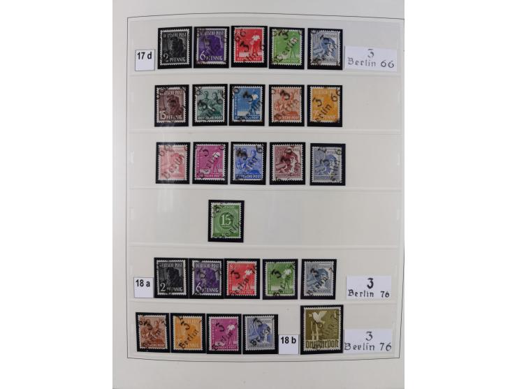 1948, sehr reichhaltige fast ausschließlich postfrische Material-Sammlung des Bezirk 3 mit vielen hunderten Marken sauber sor