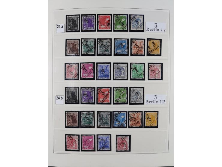 1948, sehr reichhaltige fast ausschließlich postfrische Material-Sammlung des Bezirk 3 mit vielen hunderten Marken sauber sor
