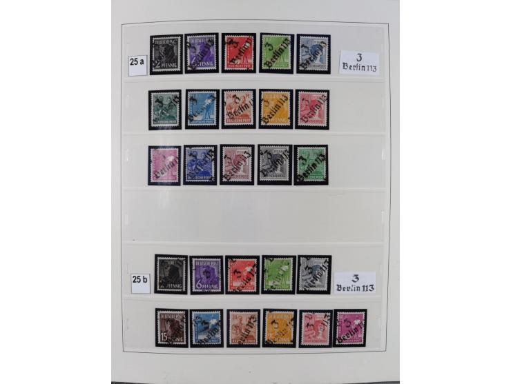 1948, sehr reichhaltige fast ausschließlich postfrische Material-Sammlung des Bezirk 3 mit vielen hunderten Marken sauber sor