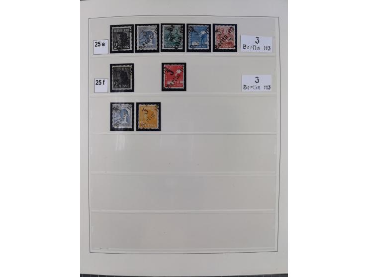 1948, sehr reichhaltige fast ausschließlich postfrische Material-Sammlung des Bezirk 3 mit vielen hunderten Marken sauber sor