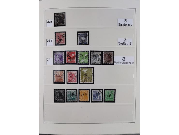 1948, sehr reichhaltige fast ausschließlich postfrische Material-Sammlung des Bezirk 3 mit vielen hunderten Marken sauber sor