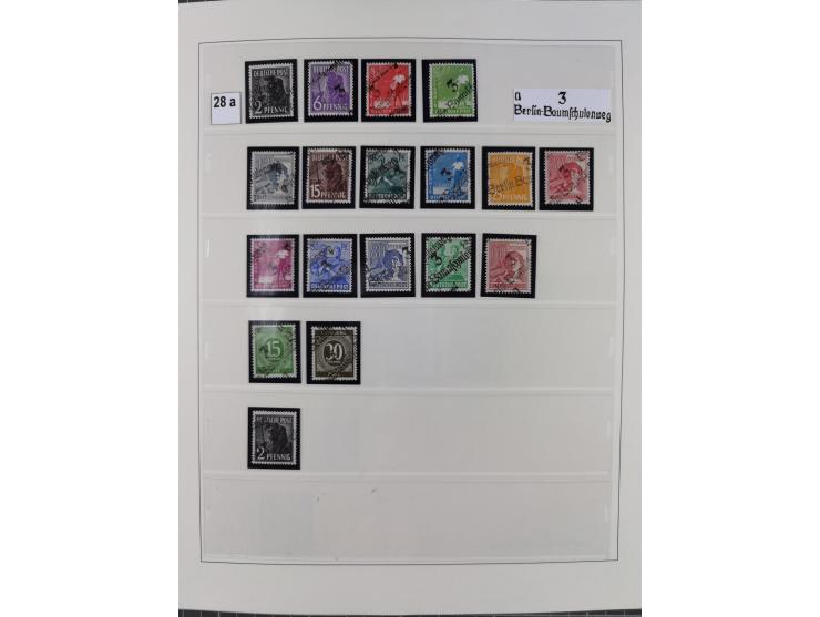 1948, sehr reichhaltige fast ausschließlich postfrische Material-Sammlung des Bezirk 3 mit vielen hunderten Marken sauber sor
