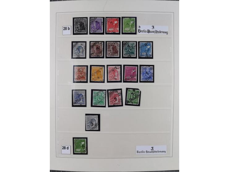 1948, sehr reichhaltige fast ausschließlich postfrische Material-Sammlung des Bezirk 3 mit vielen hunderten Marken sauber sor