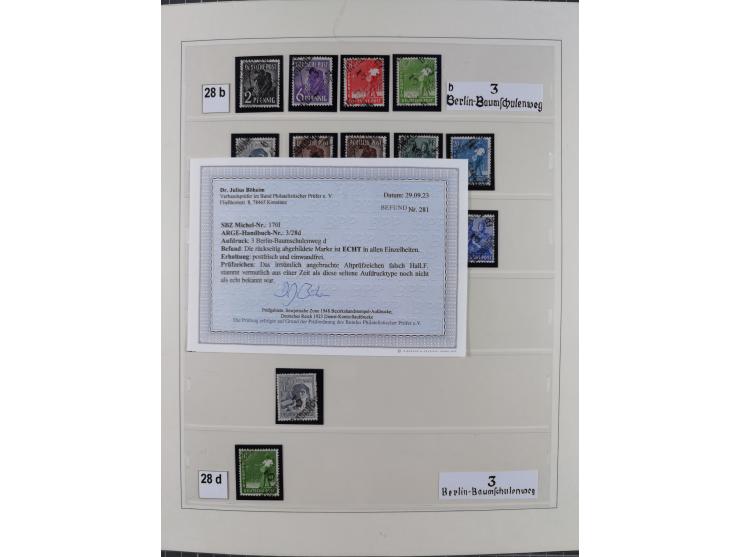 1948, sehr reichhaltige fast ausschließlich postfrische Material-Sammlung des Bezirk 3 mit vielen hunderten Marken sauber sor