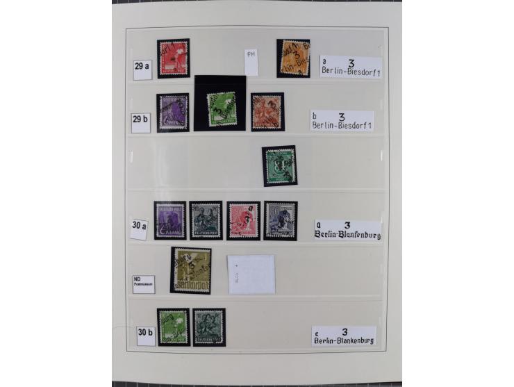 1948, sehr reichhaltige fast ausschließlich postfrische Material-Sammlung des Bezirk 3 mit vielen hunderten Marken sauber sor