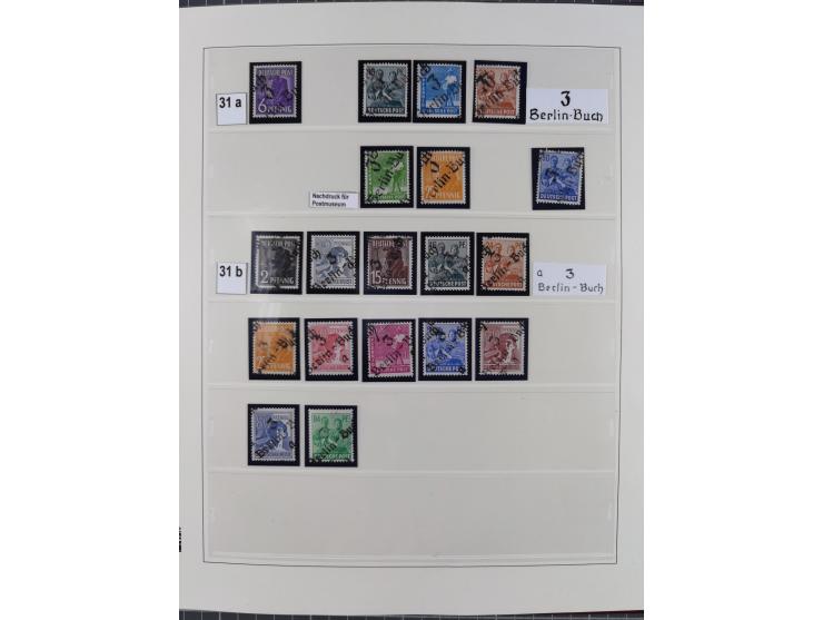 1948, sehr reichhaltige fast ausschließlich postfrische Material-Sammlung des Bezirk 3 mit vielen hunderten Marken sauber sor