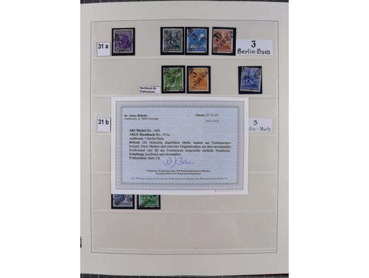 1948, sehr reichhaltige fast ausschließlich postfrische Material-Sammlung des Bezirk 3 mit vielen hunderten Marken sauber sor