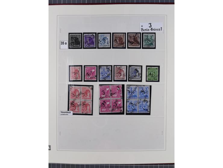 1948, sehr reichhaltige fast ausschließlich postfrische Material-Sammlung des Bezirk 3 mit vielen hunderten Marken sauber sor