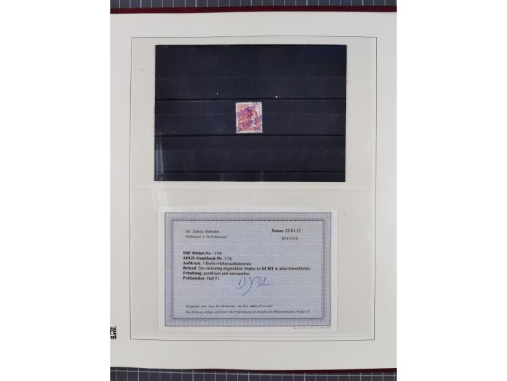 1948, sehr reichhaltige fast ausschließlich postfrische Material-Sammlung des Bezirk 3 mit vielen hunderten Marken sauber sor