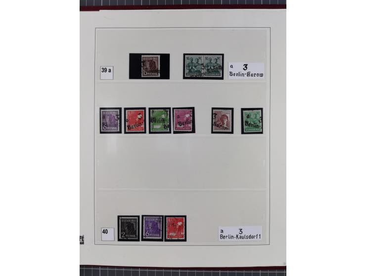 1948, sehr reichhaltige fast ausschließlich postfrische Material-Sammlung des Bezirk 3 mit vielen hunderten Marken sauber sor