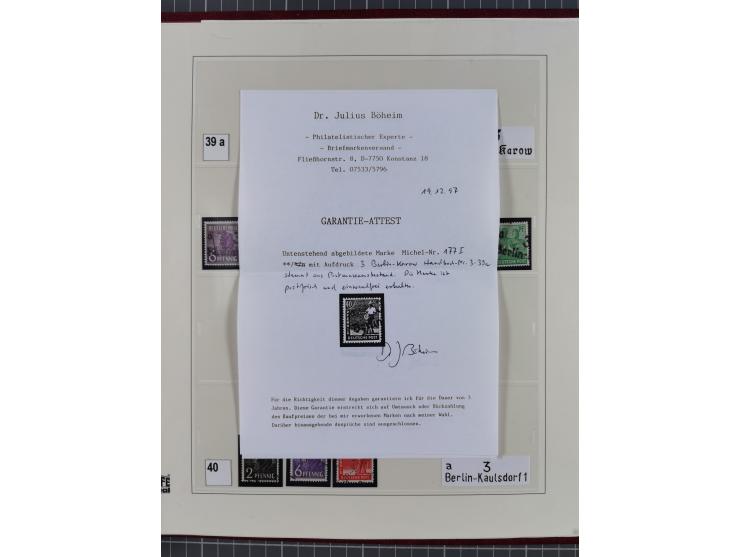 1948, sehr reichhaltige fast ausschließlich postfrische Material-Sammlung des Bezirk 3 mit vielen hunderten Marken sauber sor