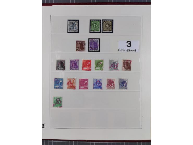 1948, sehr reichhaltige fast ausschließlich postfrische Material-Sammlung des Bezirk 3 mit vielen hunderten Marken sauber sor
