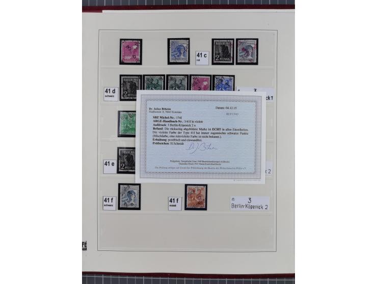1948, sehr reichhaltige fast ausschließlich postfrische Material-Sammlung des Bezirk 3 mit vielen hunderten Marken sauber sor