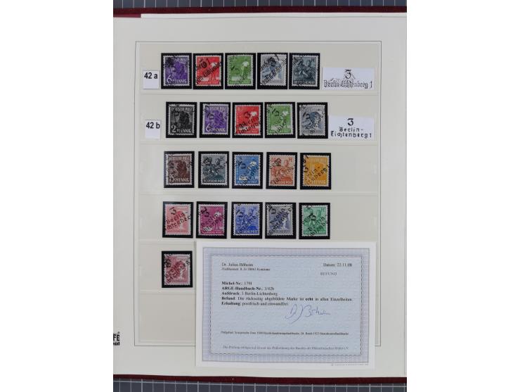 1948, sehr reichhaltige fast ausschließlich postfrische Material-Sammlung des Bezirk 3 mit vielen hunderten Marken sauber sor