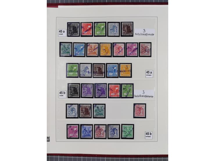 1948, sehr reichhaltige fast ausschließlich postfrische Material-Sammlung des Bezirk 3 mit vielen hunderten Marken sauber sor