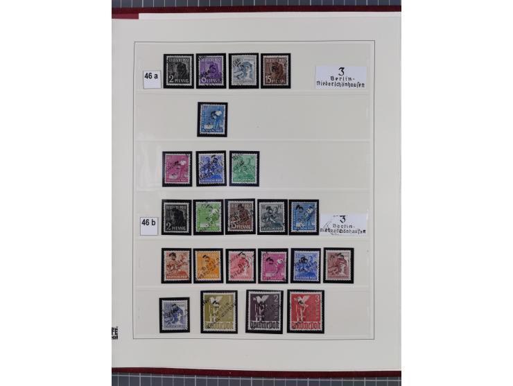 1948, sehr reichhaltige fast ausschließlich postfrische Material-Sammlung des Bezirk 3 mit vielen hunderten Marken sauber sor