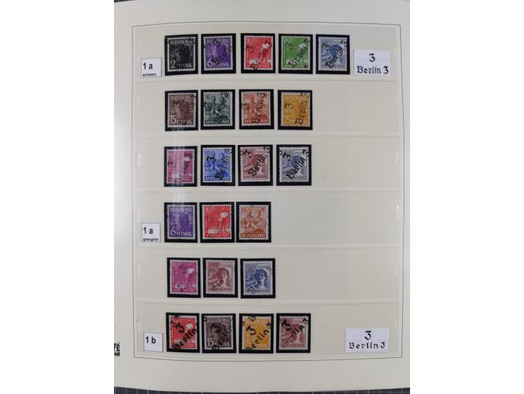 1948, sehr reichhaltige fast ausschließlich postfrische Material-Sammlung des Bezirk 3 mit vielen hunderten Marken sauber sor