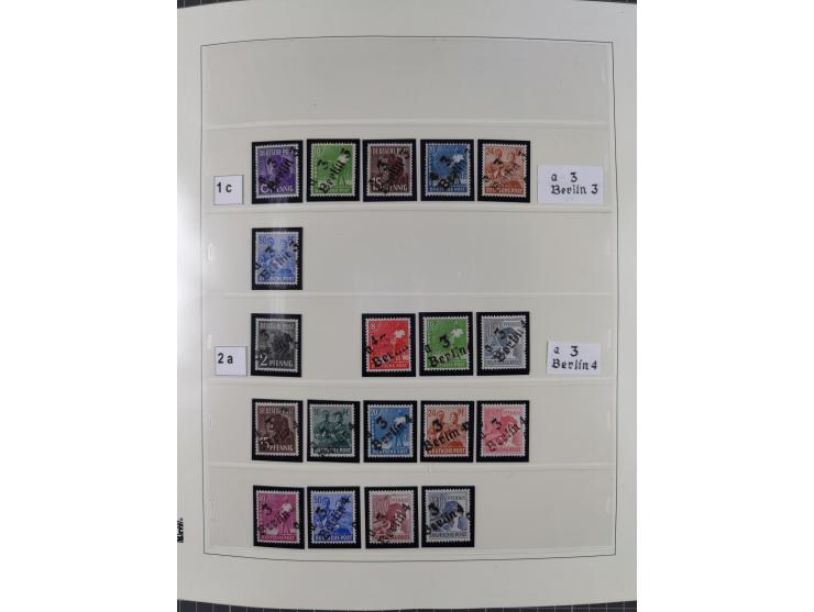 1948, sehr reichhaltige fast ausschließlich postfrische Material-Sammlung des Bezirk 3 mit vielen hunderten Marken sauber sor