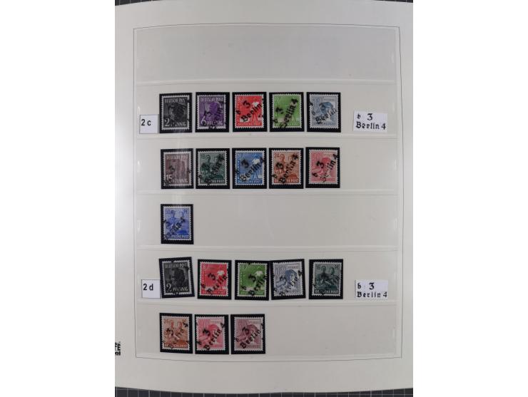 1948, sehr reichhaltige fast ausschließlich postfrische Material-Sammlung des Bezirk 3 mit vielen hunderten Marken sauber sor
