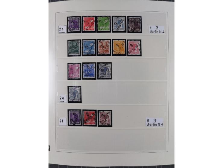 1948, sehr reichhaltige fast ausschließlich postfrische Material-Sammlung des Bezirk 3 mit vielen hunderten Marken sauber sor