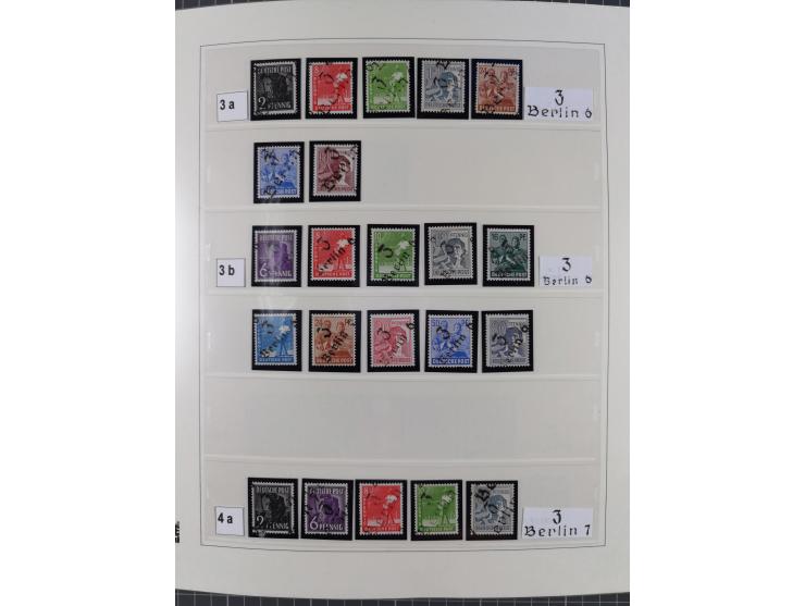 1948, sehr reichhaltige fast ausschließlich postfrische Material-Sammlung des Bezirk 3 mit vielen hunderten Marken sauber sor