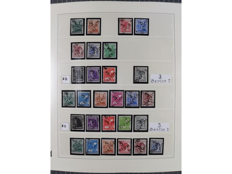 1948, sehr reichhaltige fast ausschließlich postfrische Material-Sammlung des Bezirk 3 mit vielen hunderten Marken sauber sor