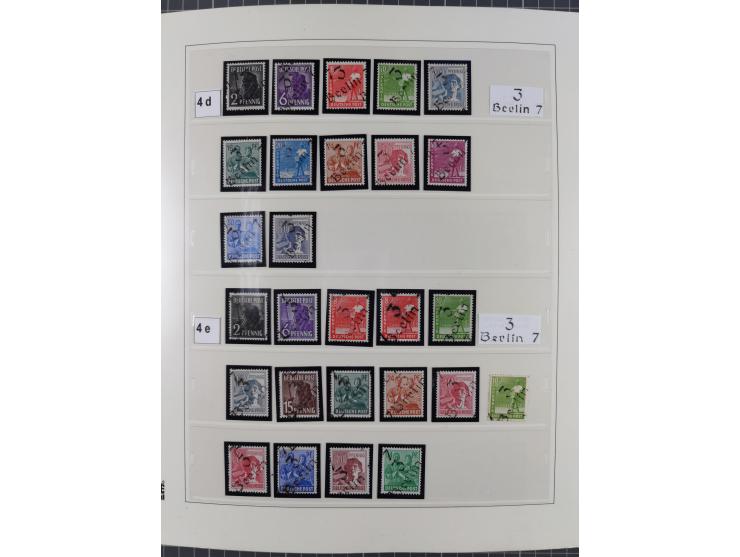 1948, sehr reichhaltige fast ausschließlich postfrische Material-Sammlung des Bezirk 3 mit vielen hunderten Marken sauber sor