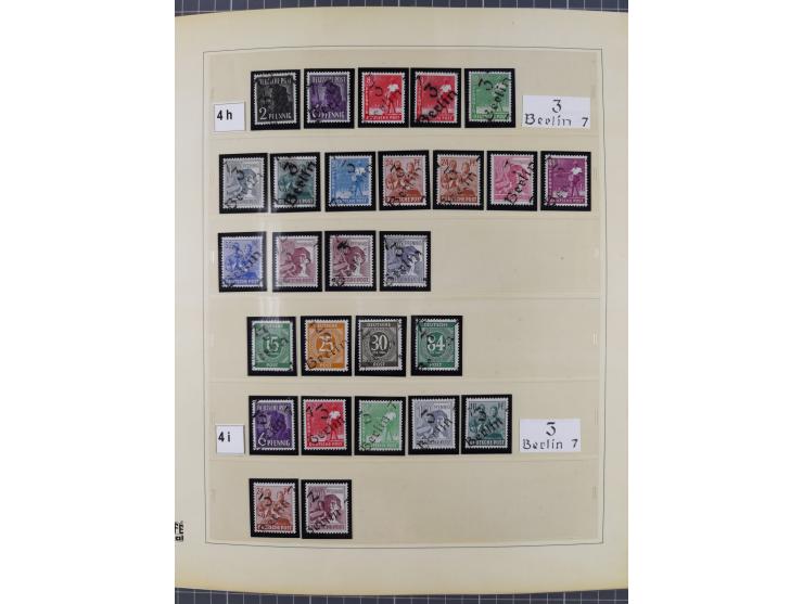 1948, sehr reichhaltige fast ausschließlich postfrische Material-Sammlung des Bezirk 3 mit vielen hunderten Marken sauber sor
