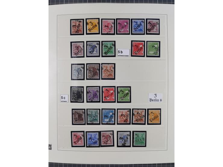 1948, sehr reichhaltige fast ausschließlich postfrische Material-Sammlung des Bezirk 3 mit vielen hunderten Marken sauber sor