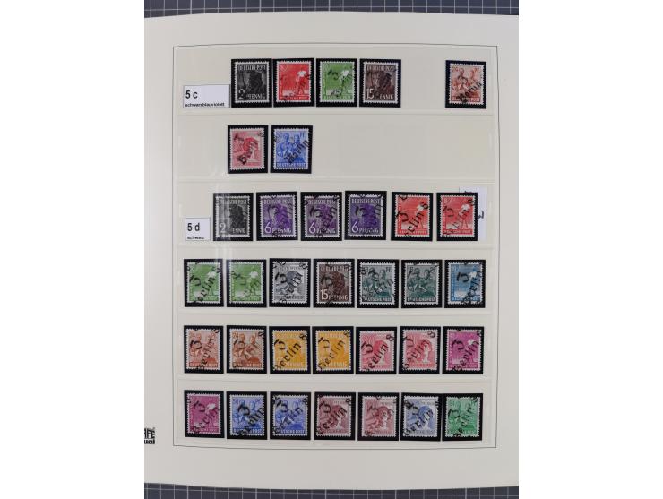 1948, sehr reichhaltige fast ausschließlich postfrische Material-Sammlung des Bezirk 3 mit vielen hunderten Marken sauber sor