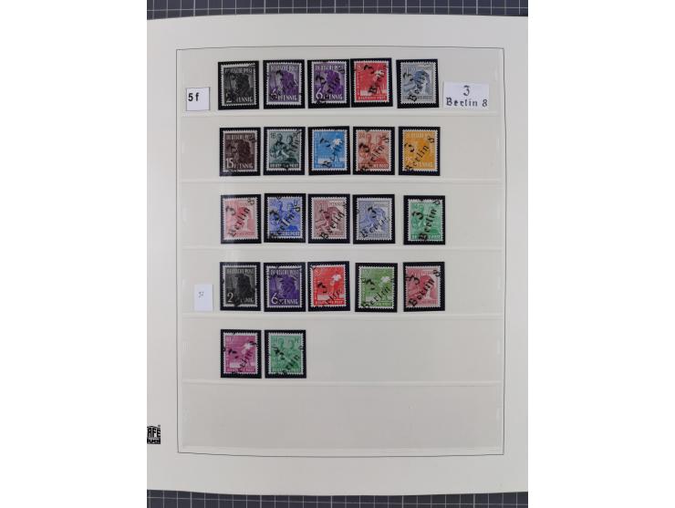 1948, sehr reichhaltige fast ausschließlich postfrische Material-Sammlung des Bezirk 3 mit vielen hunderten Marken sauber sor