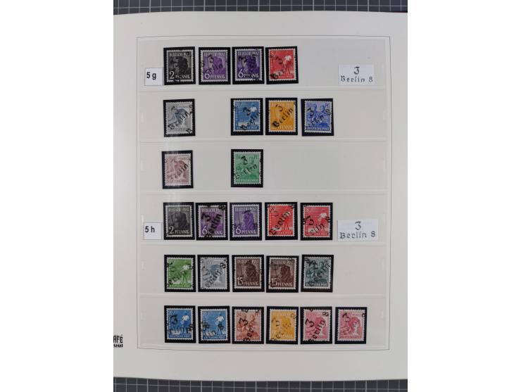 1948, sehr reichhaltige fast ausschließlich postfrische Material-Sammlung des Bezirk 3 mit vielen hunderten Marken sauber sor