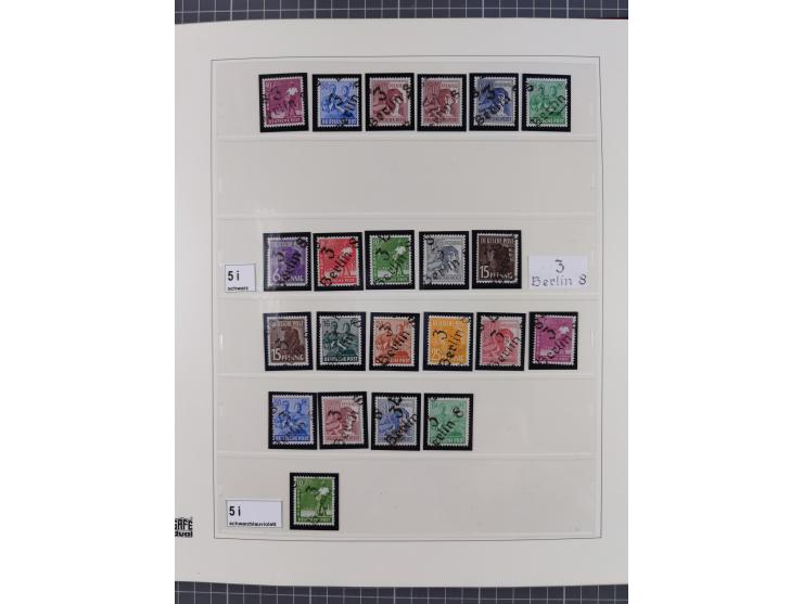 1948, sehr reichhaltige fast ausschließlich postfrische Material-Sammlung des Bezirk 3 mit vielen hunderten Marken sauber sor