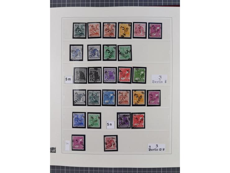 1948, sehr reichhaltige fast ausschließlich postfrische Material-Sammlung des Bezirk 3 mit vielen hunderten Marken sauber sor