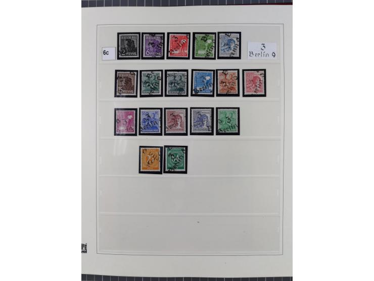 1948, sehr reichhaltige fast ausschließlich postfrische Material-Sammlung des Bezirk 3 mit vielen hunderten Marken sauber sor