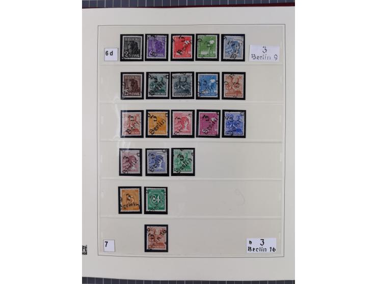 1948, sehr reichhaltige fast ausschließlich postfrische Material-Sammlung des Bezirk 3 mit vielen hunderten Marken sauber sor