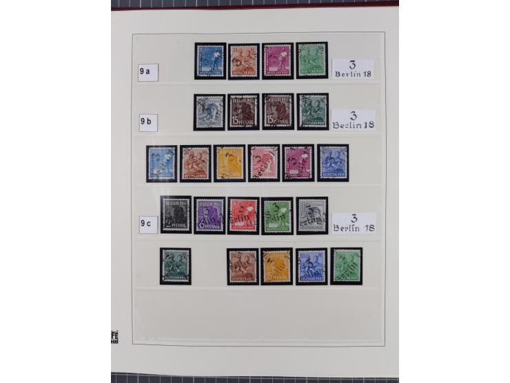 1948, sehr reichhaltige fast ausschließlich postfrische Material-Sammlung des Bezirk 3 mit vielen hunderten Marken sauber sor