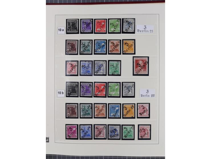 1948, sehr reichhaltige fast ausschließlich postfrische Material-Sammlung des Bezirk 3 mit vielen hunderten Marken sauber sor