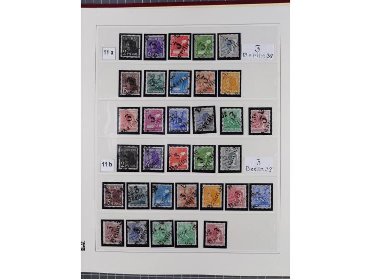 1948, sehr reichhaltige fast ausschließlich postfrische Material-Sammlung des Bezirk 3 mit vielen hunderten Marken sauber sor