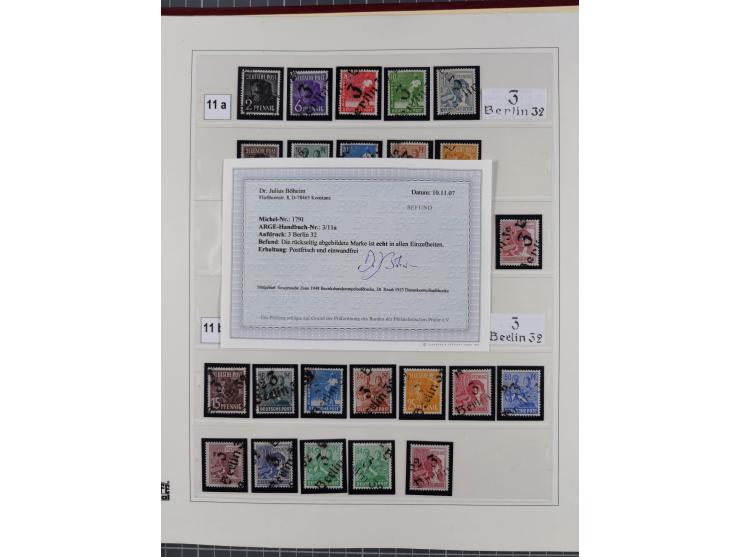 1948, sehr reichhaltige fast ausschließlich postfrische Material-Sammlung des Bezirk 3 mit vielen hunderten Marken sauber sor
