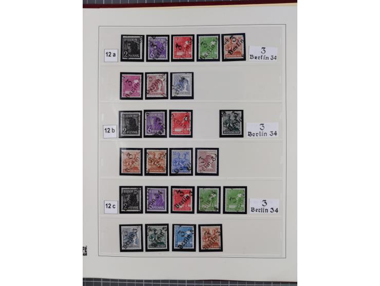 1948, sehr reichhaltige fast ausschließlich postfrische Material-Sammlung des Bezirk 3 mit vielen hunderten Marken sauber sor