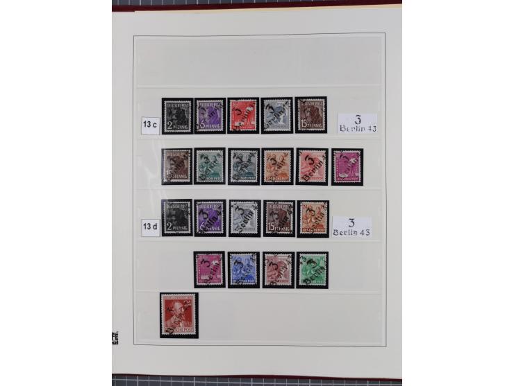 1948, sehr reichhaltige fast ausschließlich postfrische Material-Sammlung des Bezirk 3 mit vielen hunderten Marken sauber sor